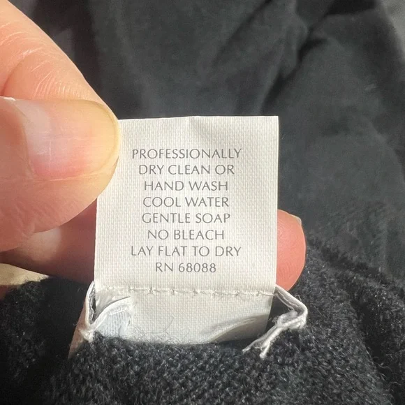 Women's TSE cashmere sweater black turtle neck long sleeves M - Picture 8 of 10